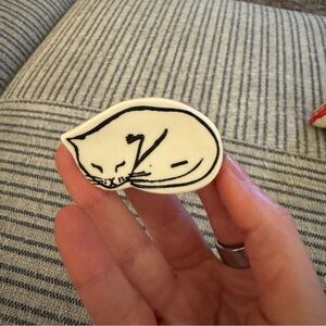 Ceramic Cat Cabinet Pull